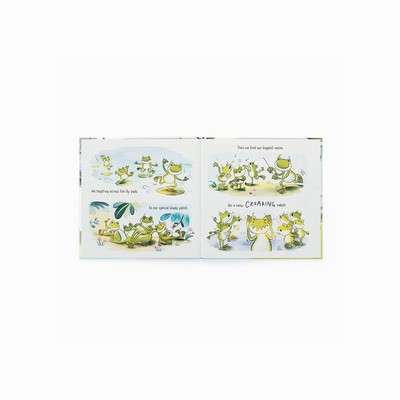 Jellycat A Fantastic Day for Finnegan Frog Books UK | 61724DKHA